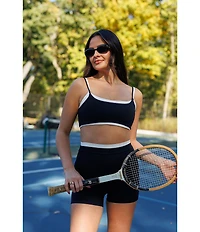 GOLD HINGE Double Waist StrydeForm High-Rise Shorts