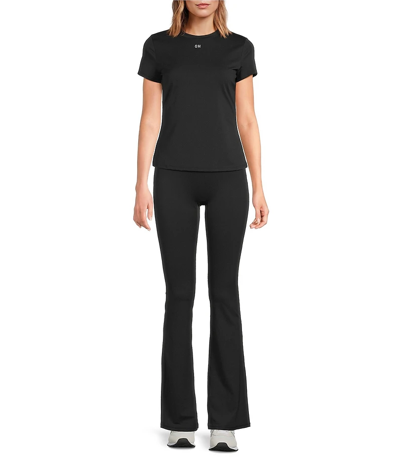 GOLD HINGE Essential Foldover High Rise Flare Pants