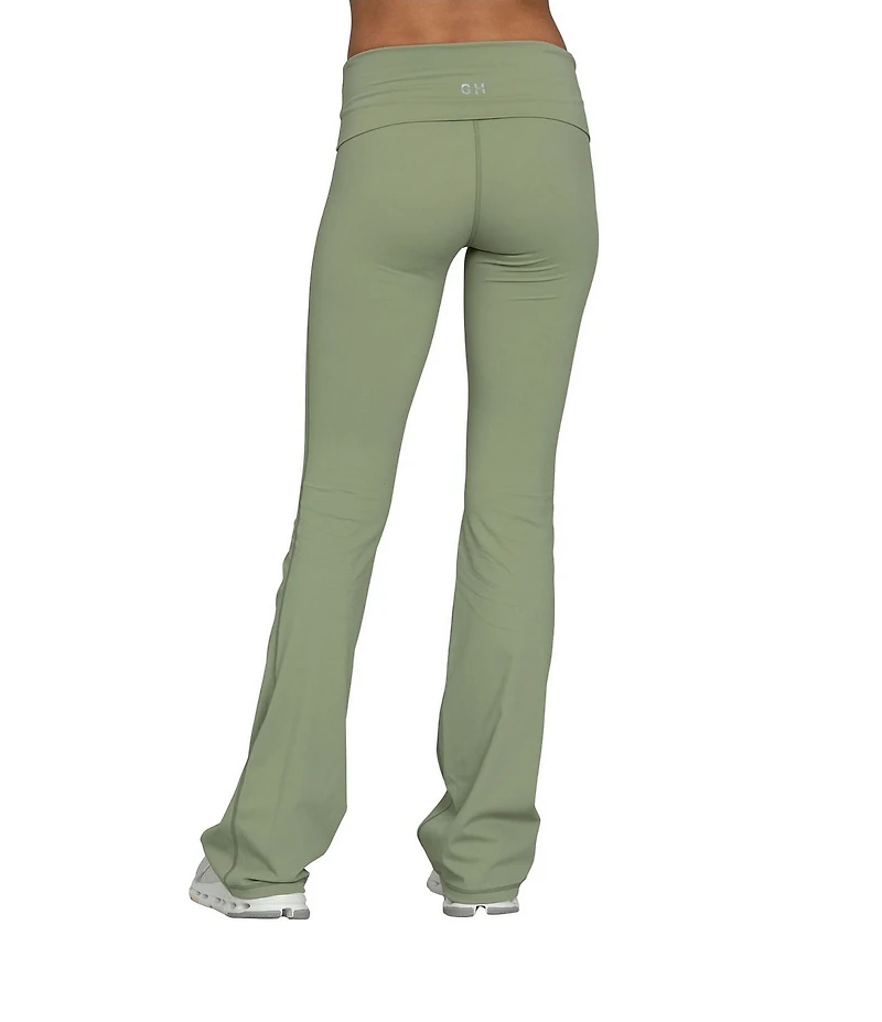 GOLD HINGE Essential Foldover High Rise Flare Pants