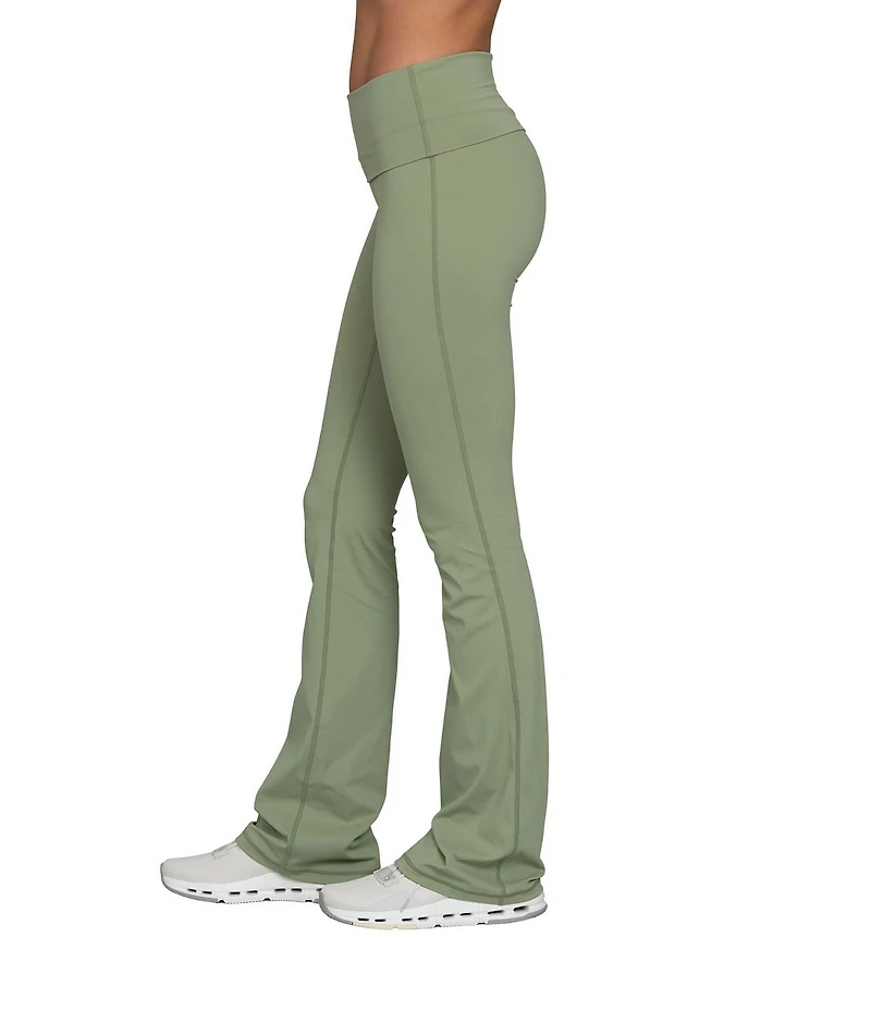 GOLD HINGE Essential Foldover High Rise Flare Pants