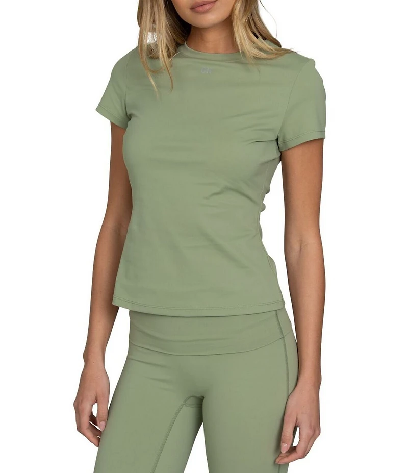 GOLD HINGE Essential Short Sleeve Crew Neck Top