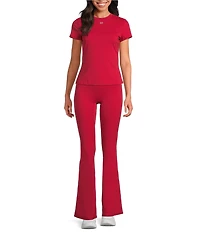 GOLD HINGE Essential Short Sleeve Crew Neck Top