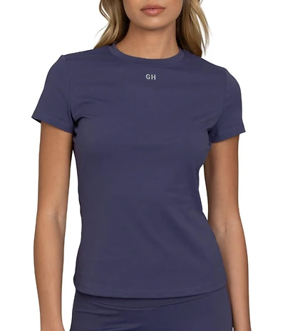 GOLD HINGE Essential Short Sleeve Crew Neck Top