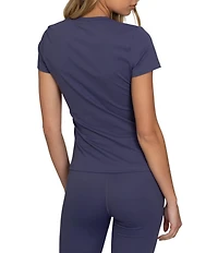 GOLD HINGE Essential Short Sleeve Crew Neck Top