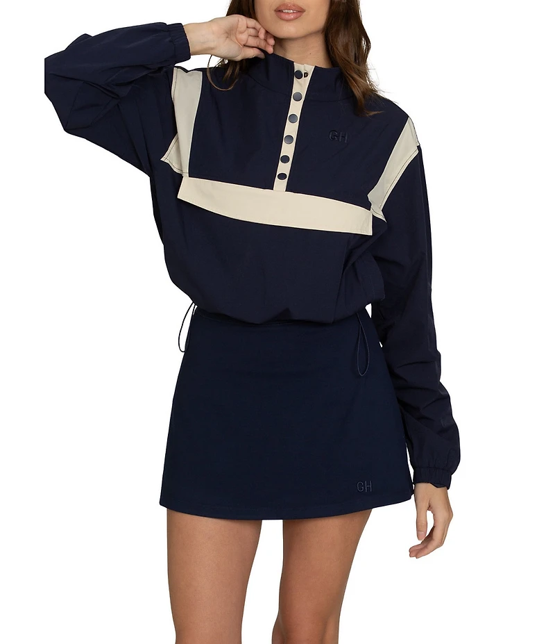 GOLD HINGE MotionCloud™ High-Rise A-line Mini Skirt