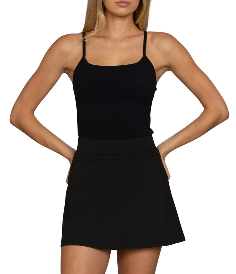 GOLD HINGE MotionCloud™ High-Rise A-line Mini Skirt