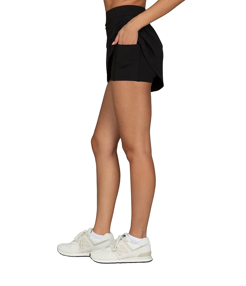 GOLD HINGE MotionCloud™ High-Rise A-line Mini Skirt