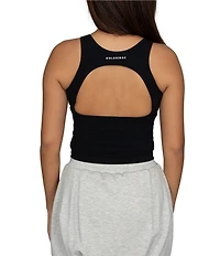 GOLD HINGE Open Back Sweetheart Neck Sleeveless Tank Top