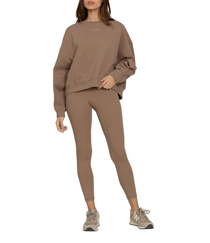 GOLD HINGE Coordinating Oversized Crewneck Long Sleeve Sweater