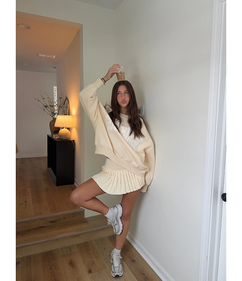 GOLD HINGE Pleated Tennis Mini Skirt