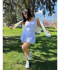 GOLD HINGE Pleated Tennis Mini Skirt