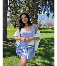 GOLD HINGE Pleated Tennis Mini Skirt