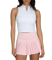 GOLD HINGE Pleated Tennis Mini Skirt