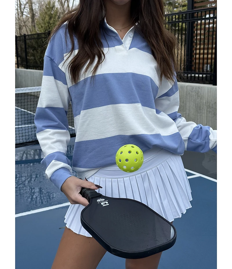 GOLD HINGE Pleated Tennis Mini Skirt