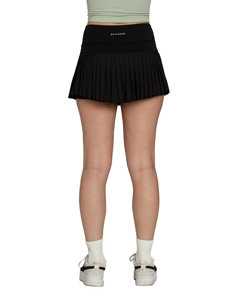 GOLD HINGE Pleated Tennis Mini Skirt