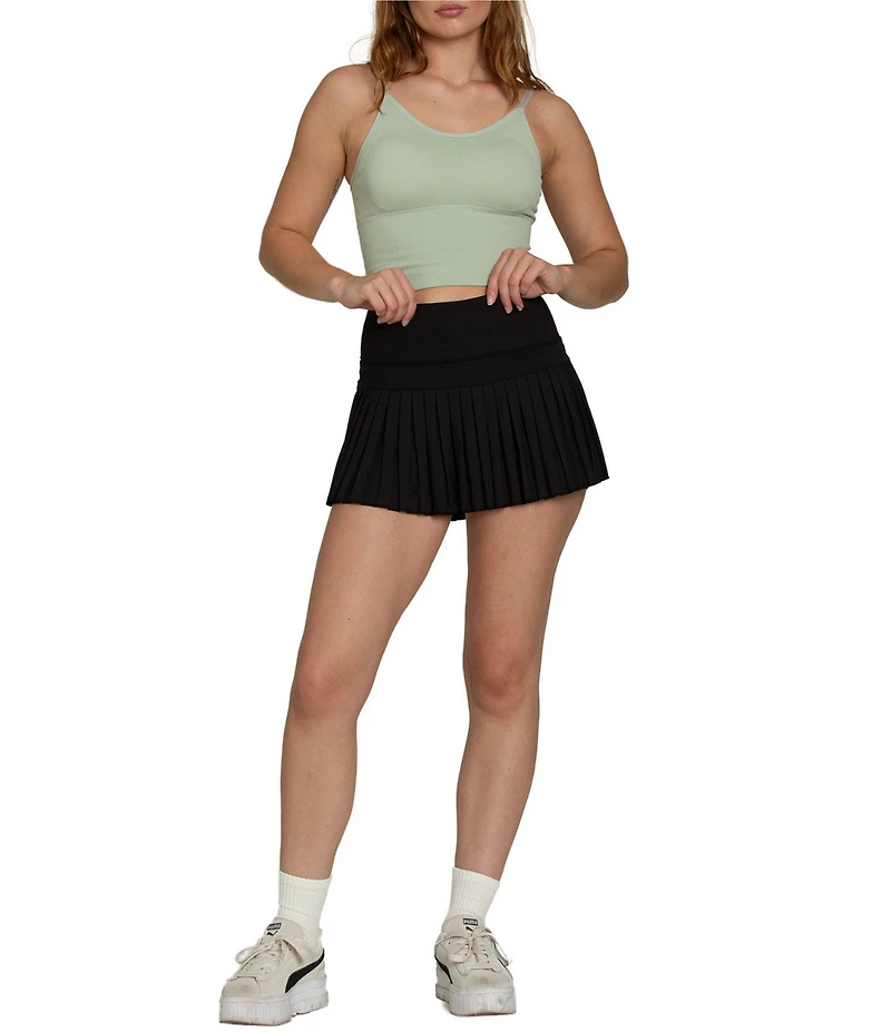 GOLD HINGE Pleated Tennis Mini Skirt