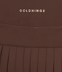 GOLD HINGE Pleated Tennis Mini Skirt