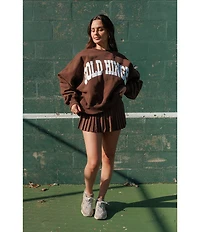 GOLD HINGE Pleated Tennis Mini Skirt