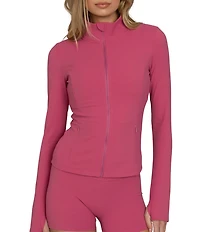 GOLD HINGE StrydeForm Collar Neck Long Sleeve Zip-Up Jacket