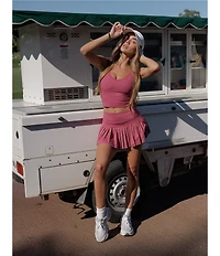 GOLD HINGE Sweetheart Neckline Scoop Back Lined Mid Length Bra