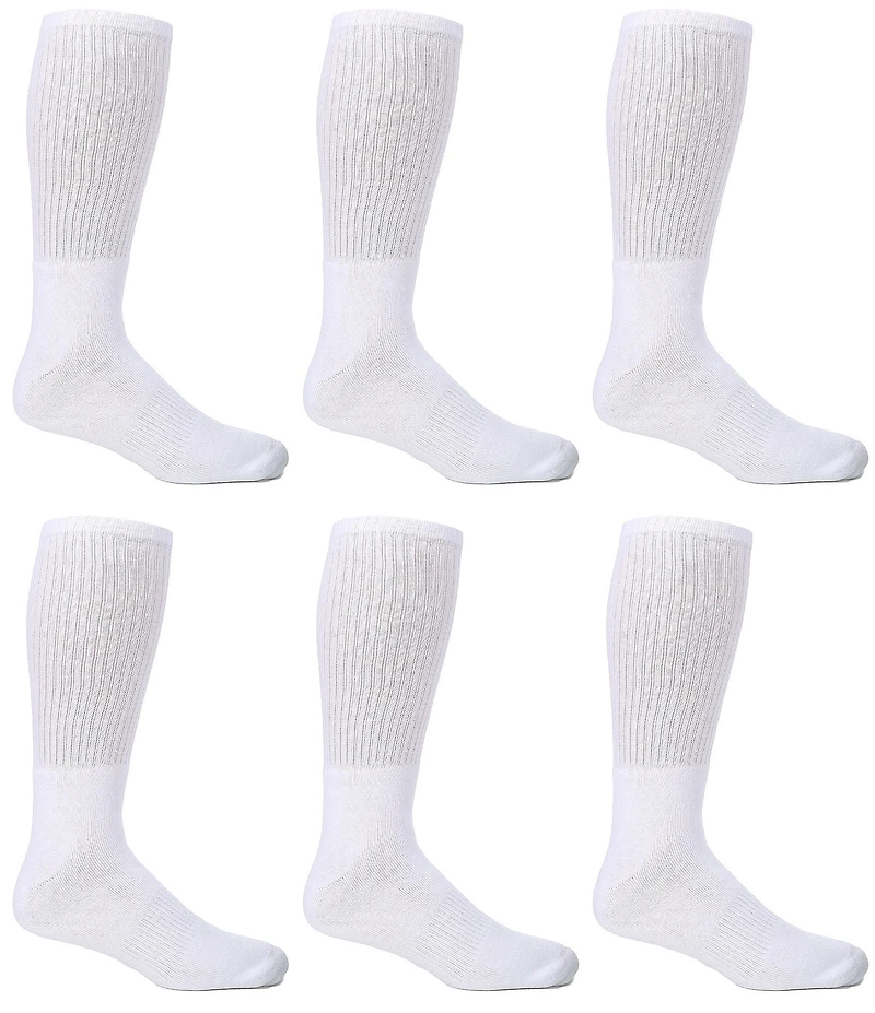 Gold Label Roundtree & Yorke Big & Tall Cushion 6-Pack Crew Athletic Socks