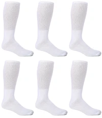 Gold Label Roundtree & Yorke Big & Tall Cushion 6-Pack Crew Athletic Socks