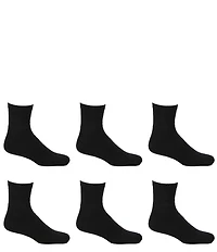 Gold Label Roundtree & Yorke Big & Tall Cushion 6-Pack Quarter Athletic Socks