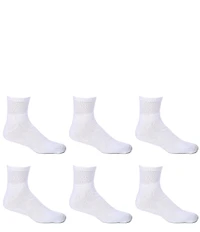 Gold Label Roundtree & Yorke Big & Tall Cushion 6-Pack Quarter Athletic Socks