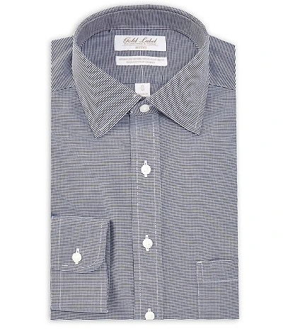Gold Label Roundtree & Yorke Big & Tall Fitted Non-Iron Spread Collar Solid Dobby Dress Shirt