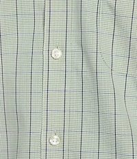 Gold Label Roundtree & Yorke Big & Tall Full Fit Non-Iron Short Sleeve Medium Plaid Poplin Sport Shirt