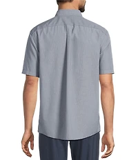 Gold Label Roundtree & Yorke Big & Tall Full Fit Non-Iron Short Sleeve Solid Dobby Sport Shirt