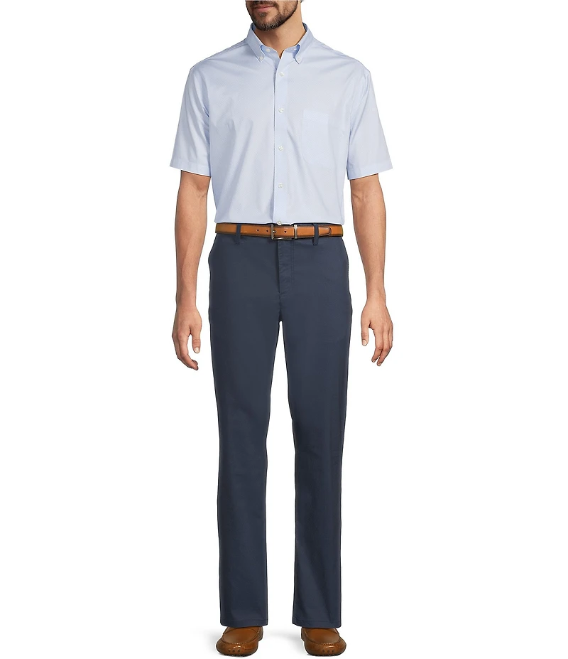 Gold Label Roundtree & Yorke Big & Tall Non-Iron Geo Print Sport Shirt