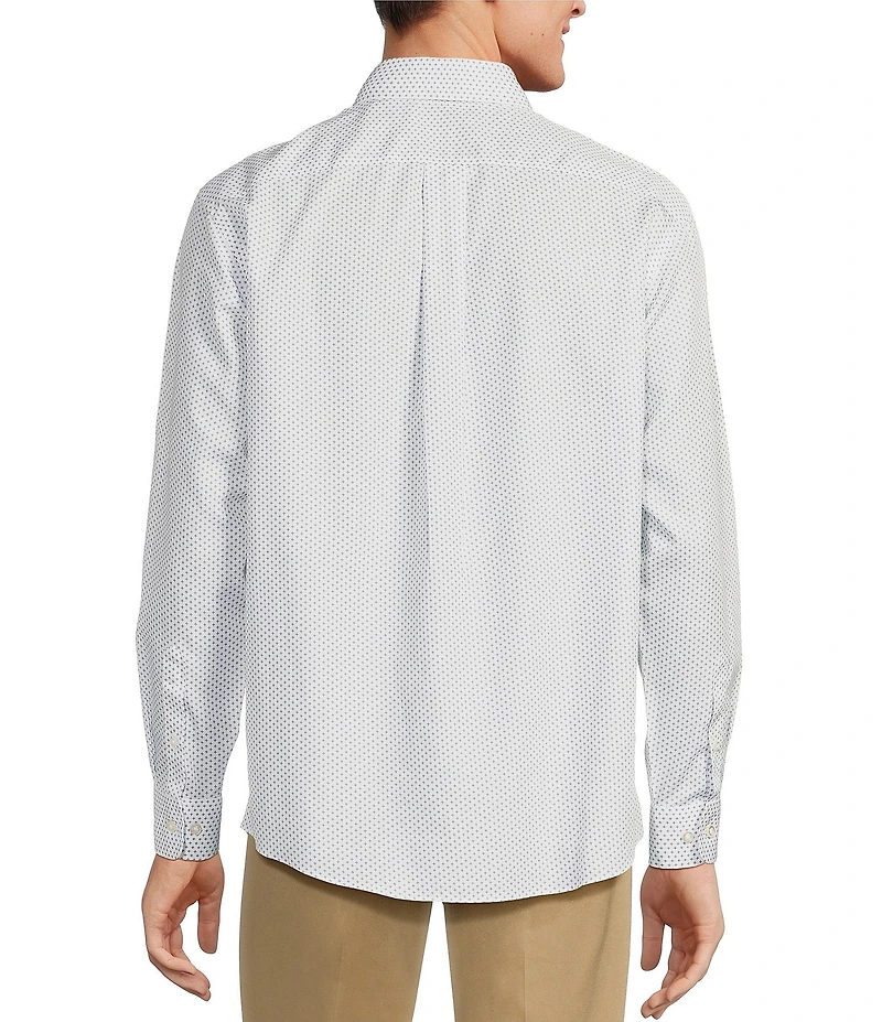Gold Label Roundtree & Yorke Big & Tall Non-Iron Geometric Print Sport Shirt