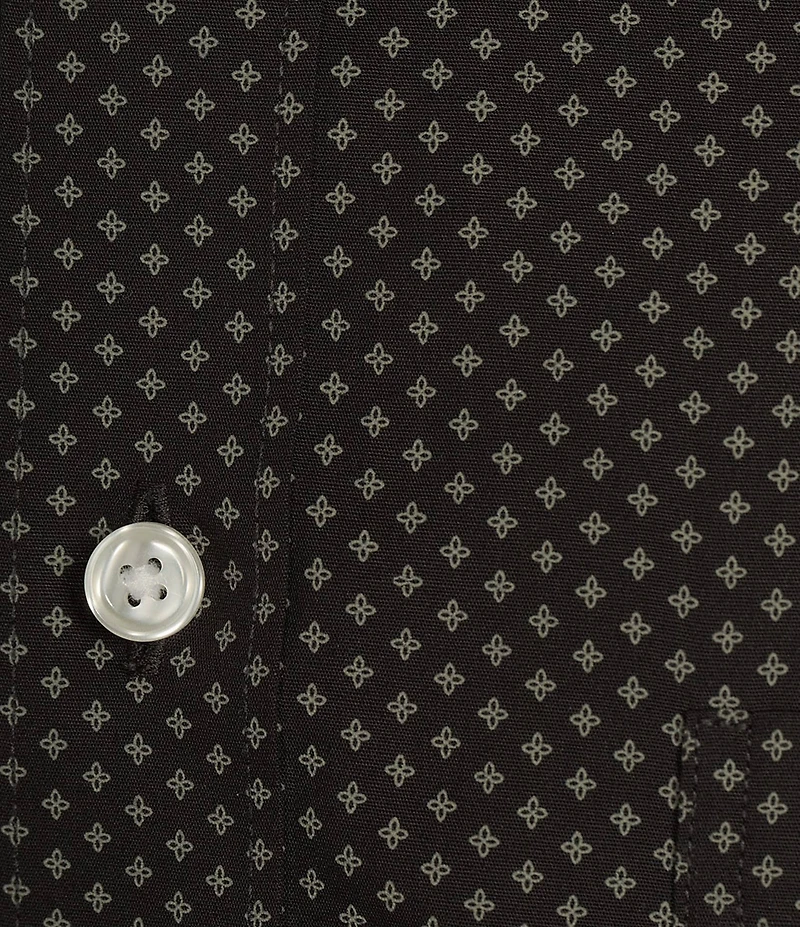 Gold Label Roundtree & Yorke Big & Tall Non-Iron Geometric Print Sport Shirt