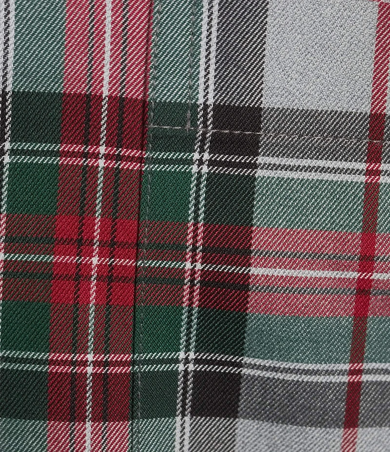 Gold Label Roundtree & Yorke Big & Tall Non-Iron Long Sleeve Large Plaid Sport Shirt