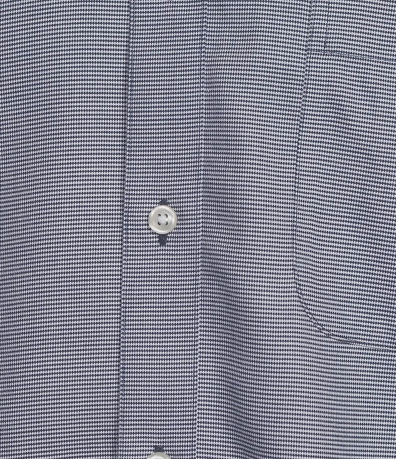Gold Label Roundtree & Yorke Big & Tall Non-Iron Long Sleeve Micro Houndstooth Dobby Sport Shirt