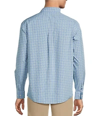 Gold Label Roundtree & Yorke Big & Tall Non-Iron Long Sleeve Plaid Sport Shirt