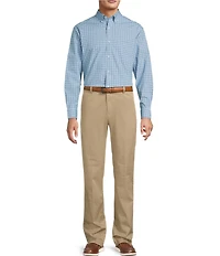 Gold Label Roundtree & Yorke Big & Tall Non-Iron Long Sleeve Plaid Sport Shirt