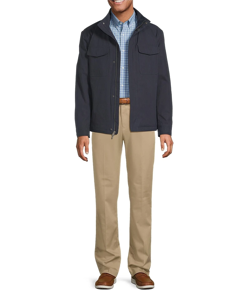 Gold Label Roundtree & Yorke Big & Tall Non-Iron Long Sleeve Plaid Sport Shirt