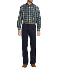Gold Label Roundtree & Yorke Big & Tall Non-Iron Long Sleeve Pop Check Sport Shirt