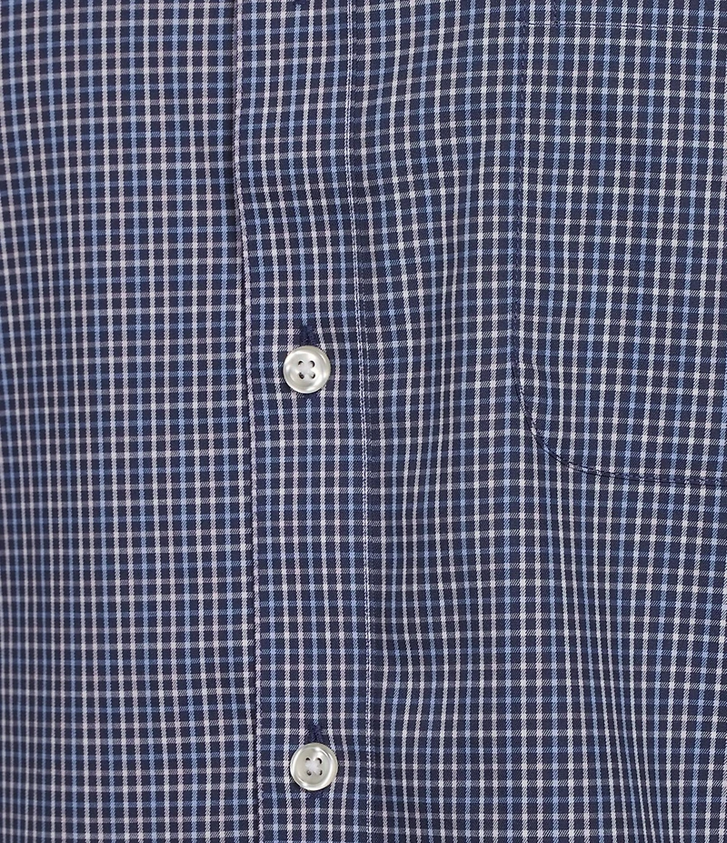 Gold Label Roundtree & Yorke Big & Tall Non-Iron Long Sleeve Small Check Sport Shirt
