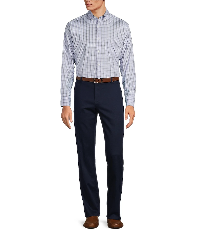 Gold Label Roundtree & Yorke Big & Tall Non-Iron Long Sleeve Small Check Sport Shirt