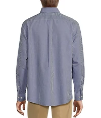Gold Label Roundtree & Yorke Big & Tall Non-Iron Long Sleeve Small Checked Print Sport Shirt