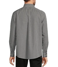 Gold Label Roundtree & Yorke Big & Tall Non-Iron Long Sleeve Small Checked Print Sport Shirt