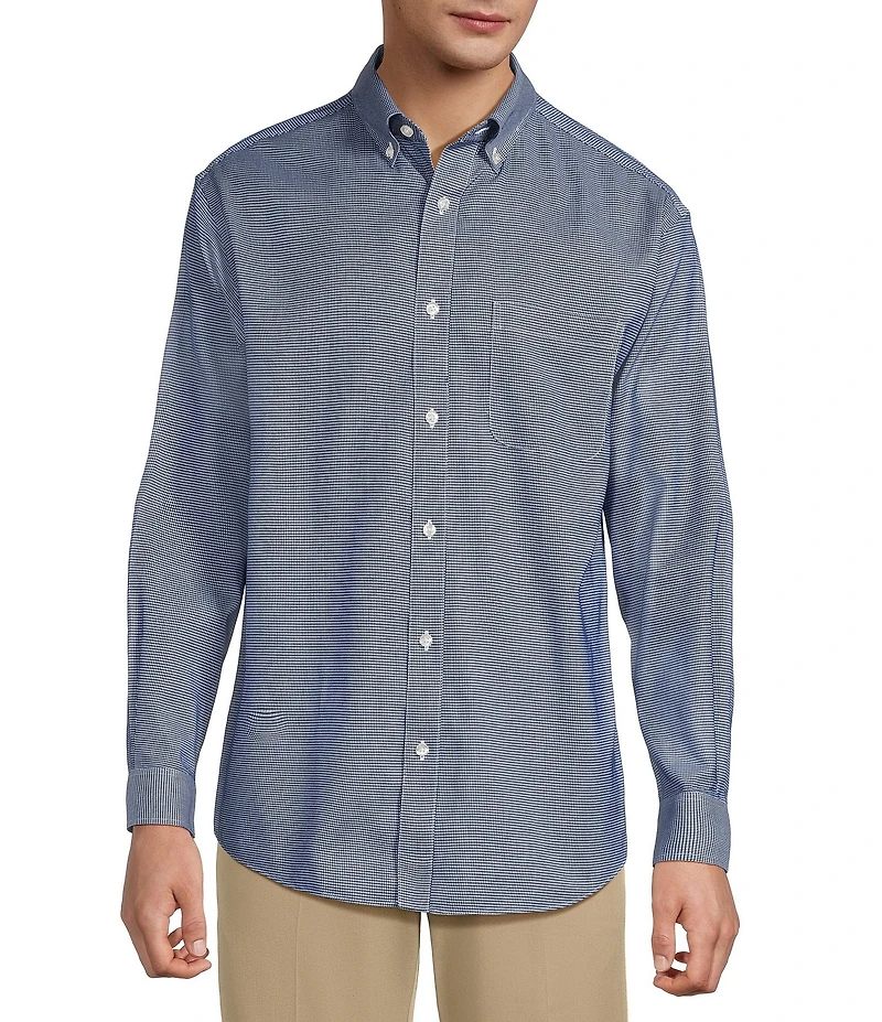 Gold Label Roundtree & Yorke Big & Tall Non-Iron Long Sleeve Solid Sport Shirt