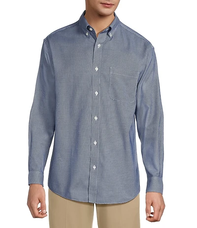 Gold Label Roundtree & Yorke Big & Tall Non-Iron Long Sleeve Solid Sport Shirt