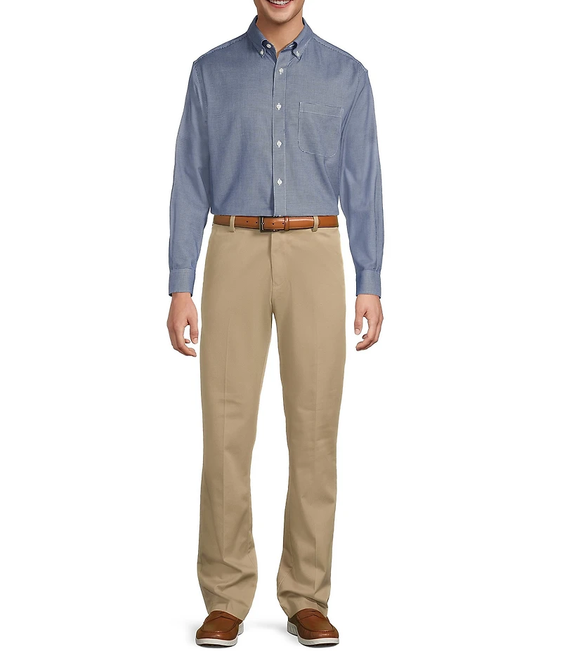Gold Label Roundtree & Yorke Big & Tall Non-Iron Long Sleeve Solid Sport Shirt