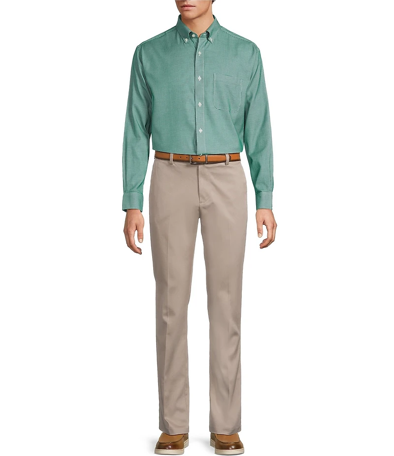 Gold Label Roundtree & Yorke Big & Tall Non-Iron Long Sleeve Solid Sport Shirt