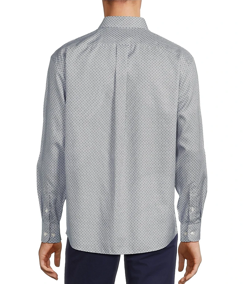Gold Label Roundtree & Yorke Big & Tall Non-Iron Long Sleeve Star Print Sport Shirt