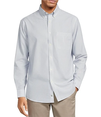 Gold Label Roundtree & Yorke Big & Tall Non-Iron Pinstripe Sport Shirt